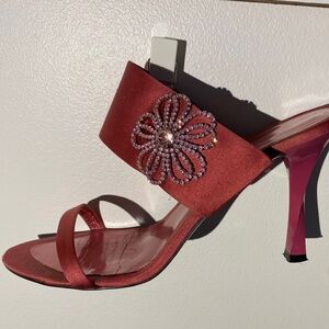 Hot Pink bedazzled Heel